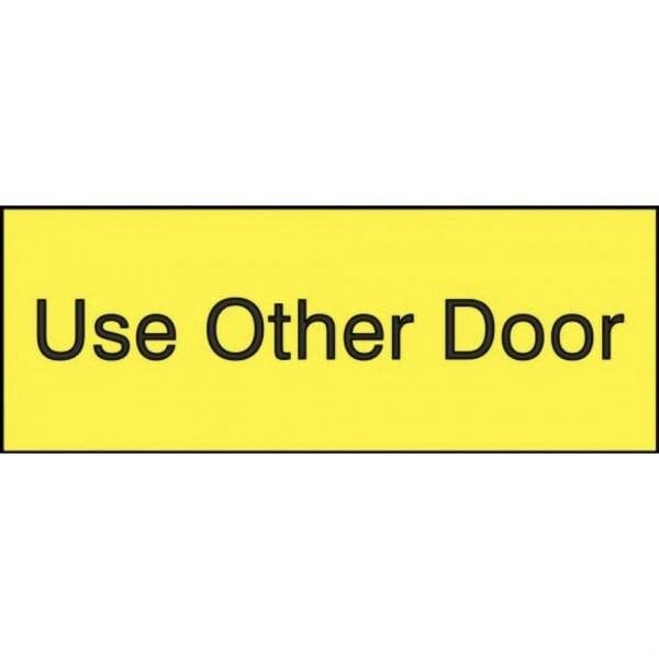 Accuform 8 in W x 3 in H, Engraved Plastic PSG842YL - main